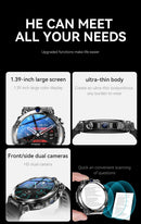 Smartwatch Android 4G BYSL - Dupla Câmera 5MP GPS