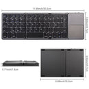Teclado Bluetooth Dobravél para Celular Tablet e Laptop